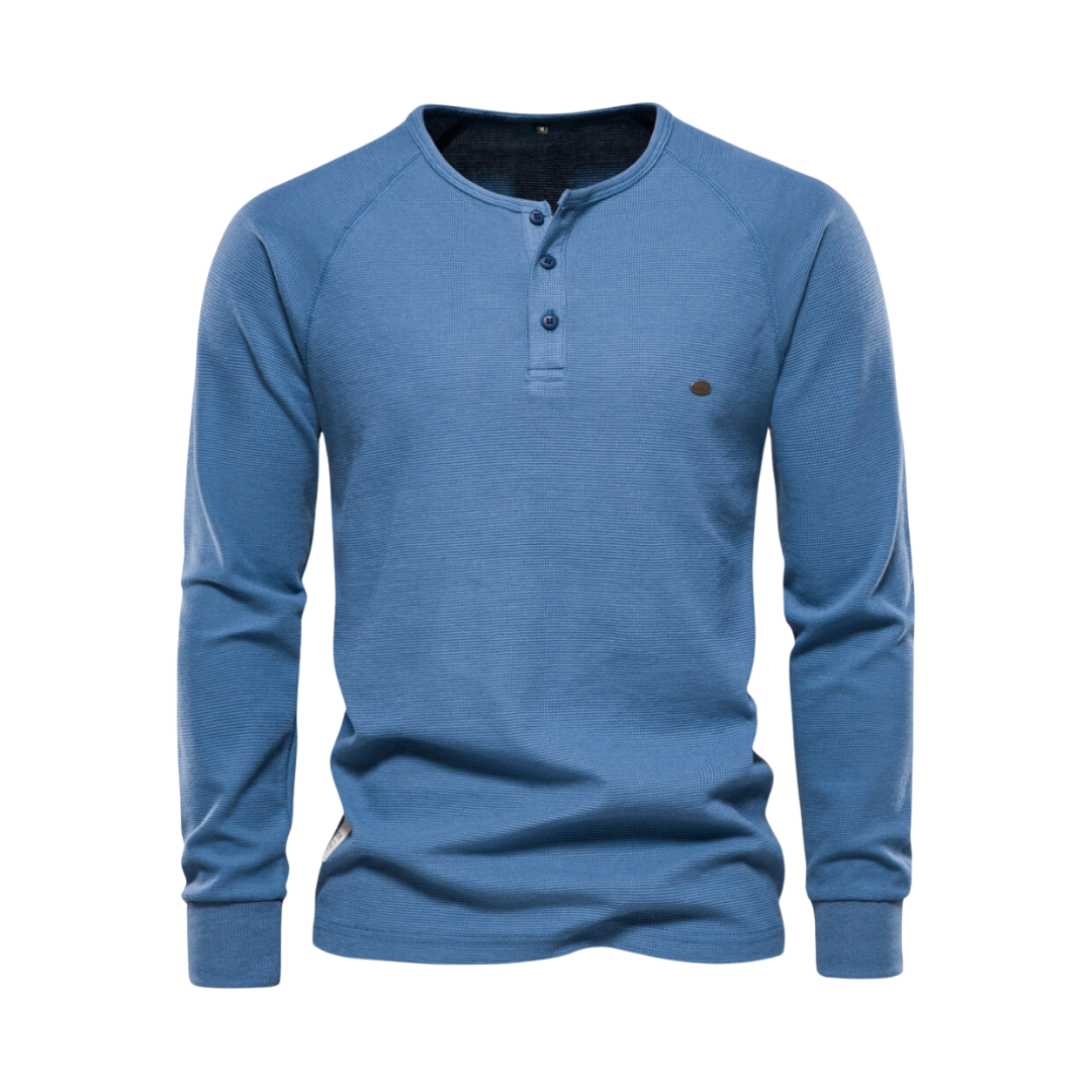 Henley Waffle Hemd